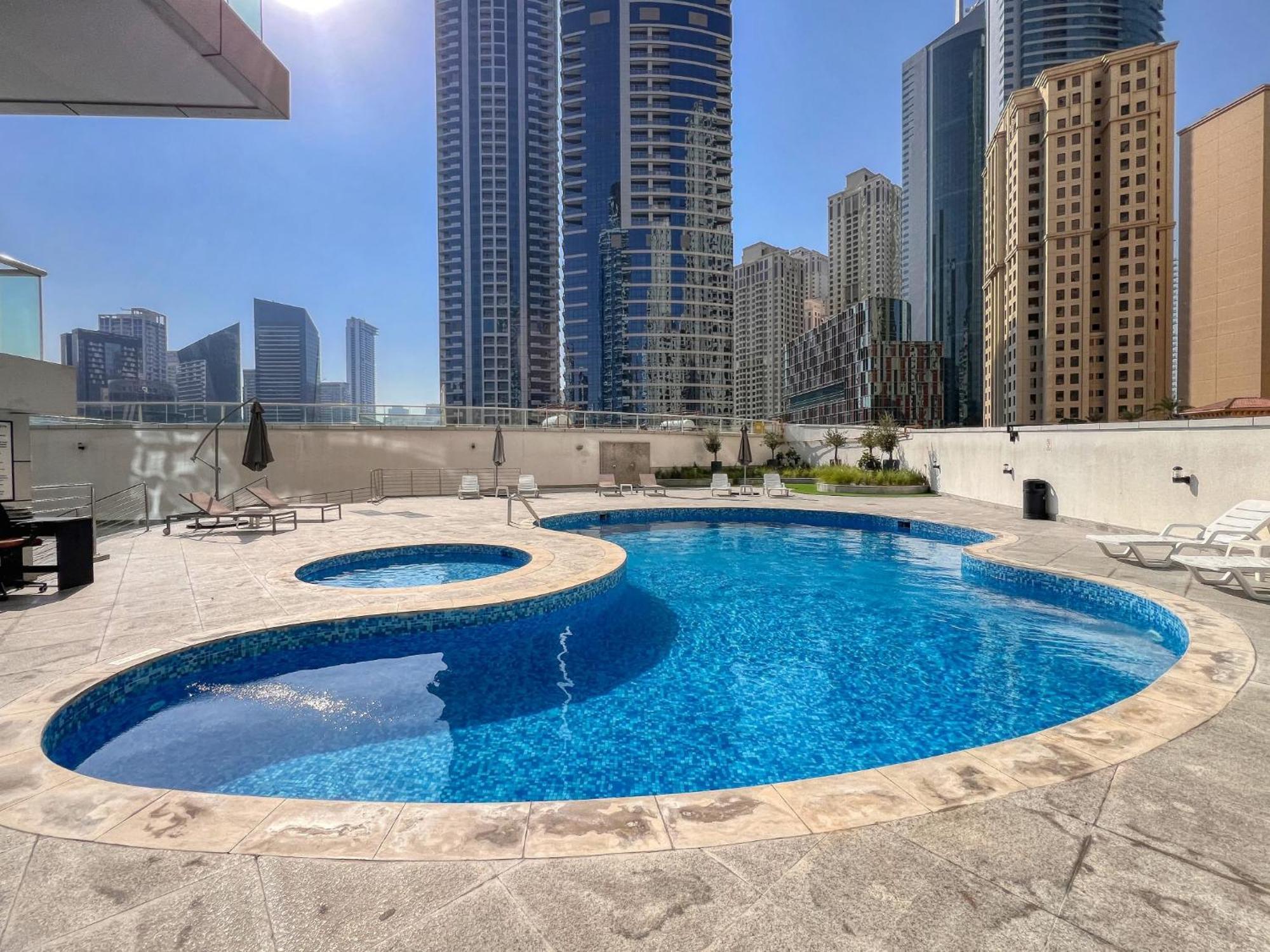 Spacious 1Br With Full Marina View Dubai Exterior foto